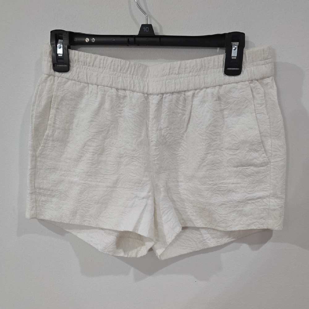 J. Crew Sz 2  High Waist Cream Shorts